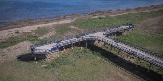 İznik Gölü’nde çekilme 200 metreye yaklaştı